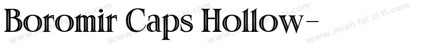 Boromir Caps Hollow字体转换